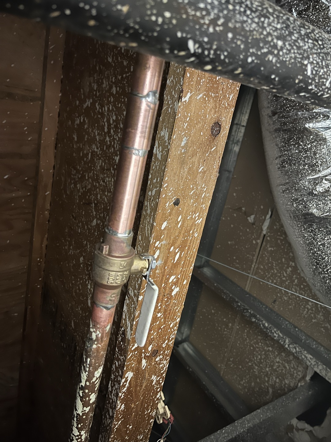 Replaced over head gate valve with ball valve 