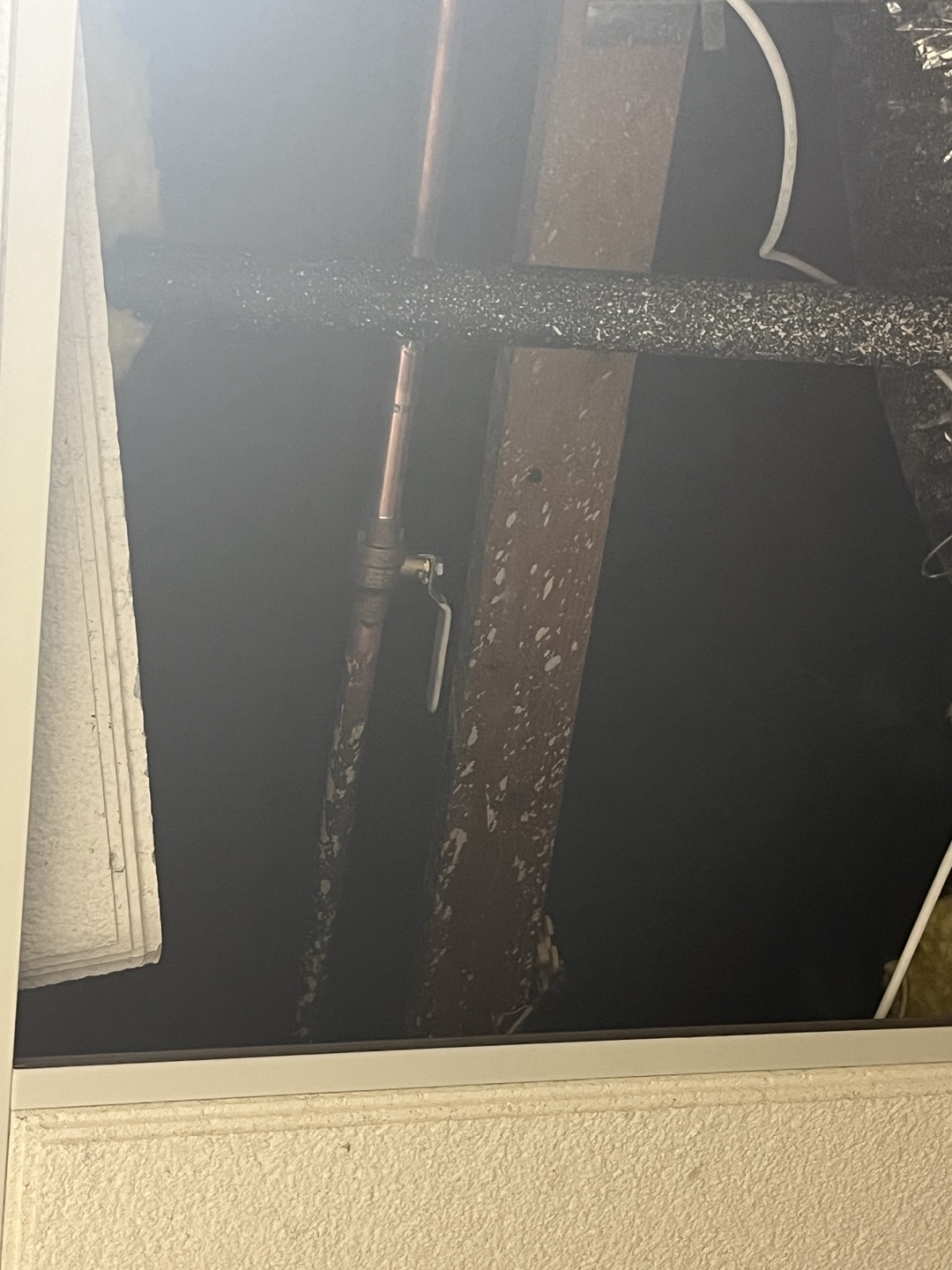 Replaced over head gate valve with ball valve 