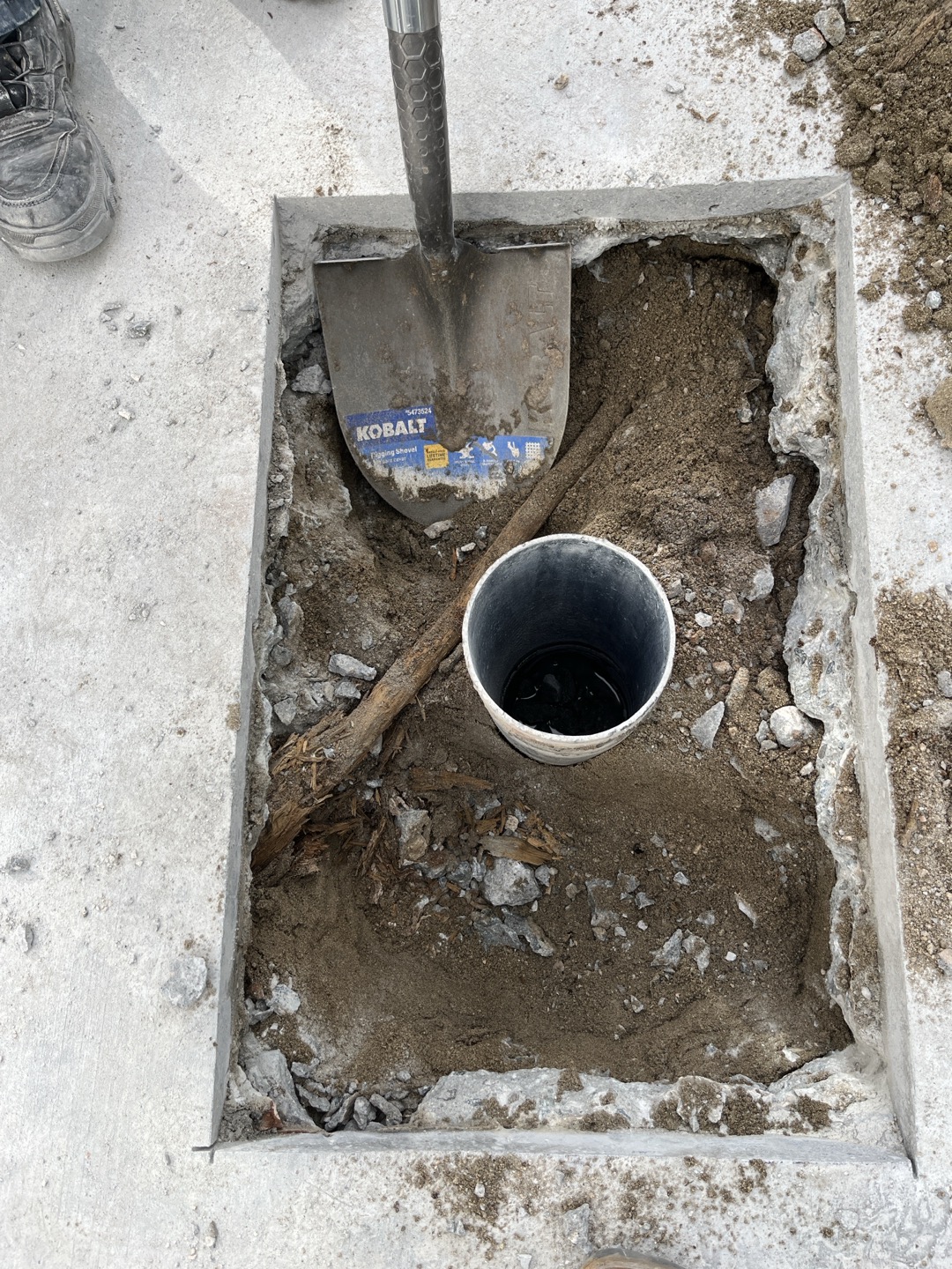 There are two catch basins located on property between buildings 3 and 4 where the bottoms are damaged. One is completely gone, and the other has a large hole. Best way to perform repair would be to saw cut and jackhammer concrete and remove existing catch basins in order to install new ones. 