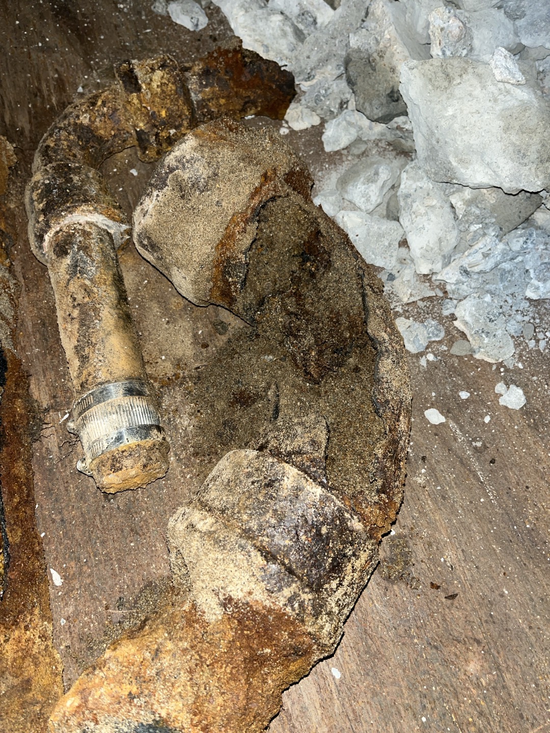 Performed camera inspection of drain line for sinks for kitchen, and found several sections where the bottom of the drain was gone. Ran camera all the wa to walk in freezer and was unable to get past the turn to see if there where any further issues. Unfortunately in this circumstance epoxy linning isn’t a viable option and recommend performing saw cutting and jackhammering of concrete to perform repair. In order to perform repair we will need to jackhammer and expose floor drain where clesnout is located as well as saw cut and jackhammer approximately 10’ in walk in cooler. This estimate is for performing repairs after hours 


Performed repair as outlined in invoice. Once we got to where the 2” lines drops down into the main we found that the line increased to 4” and 90 towards the unit next door. This section of 4” was completely missing bottom of the pipe. We attempted to tunnel as far as possible in attempt to find a good section of pipe to connect to but the bottom of the pipe wa