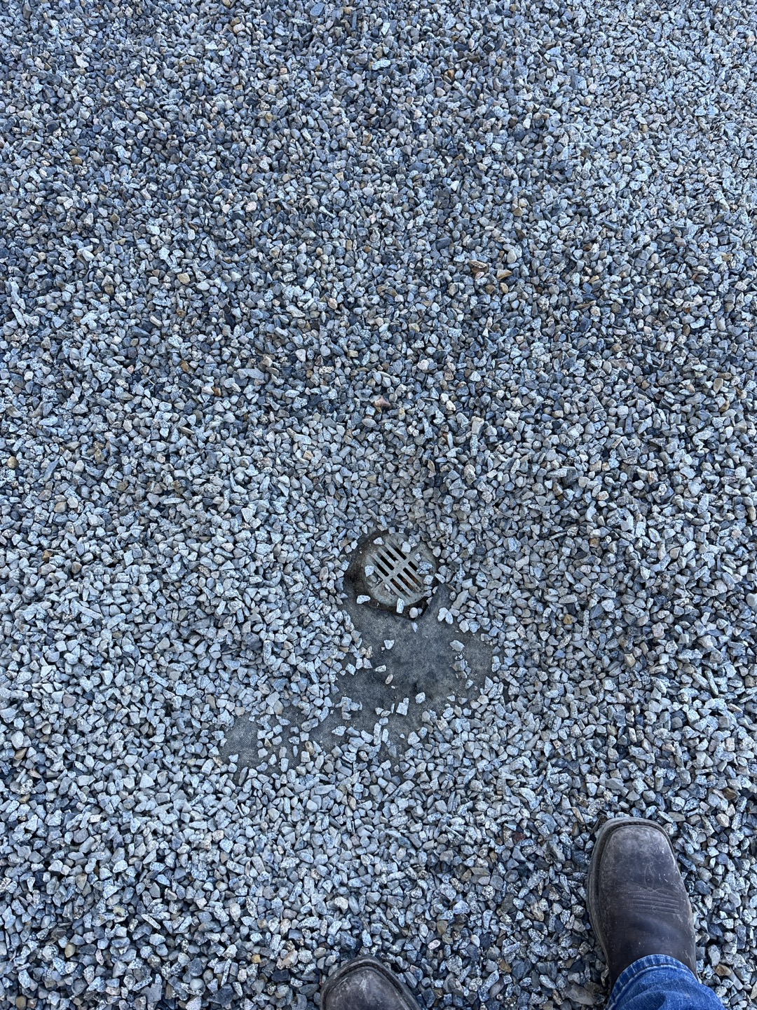 Customer has several drains that were buried under underlayment and rocks. Had to locate the two termination points in front yard and excavate to expose them, as well as one of the drains in the backyard. Appears when rock was installed they buried the drains. After exposing and removal gravel from drains ran water and everything was draining properly 