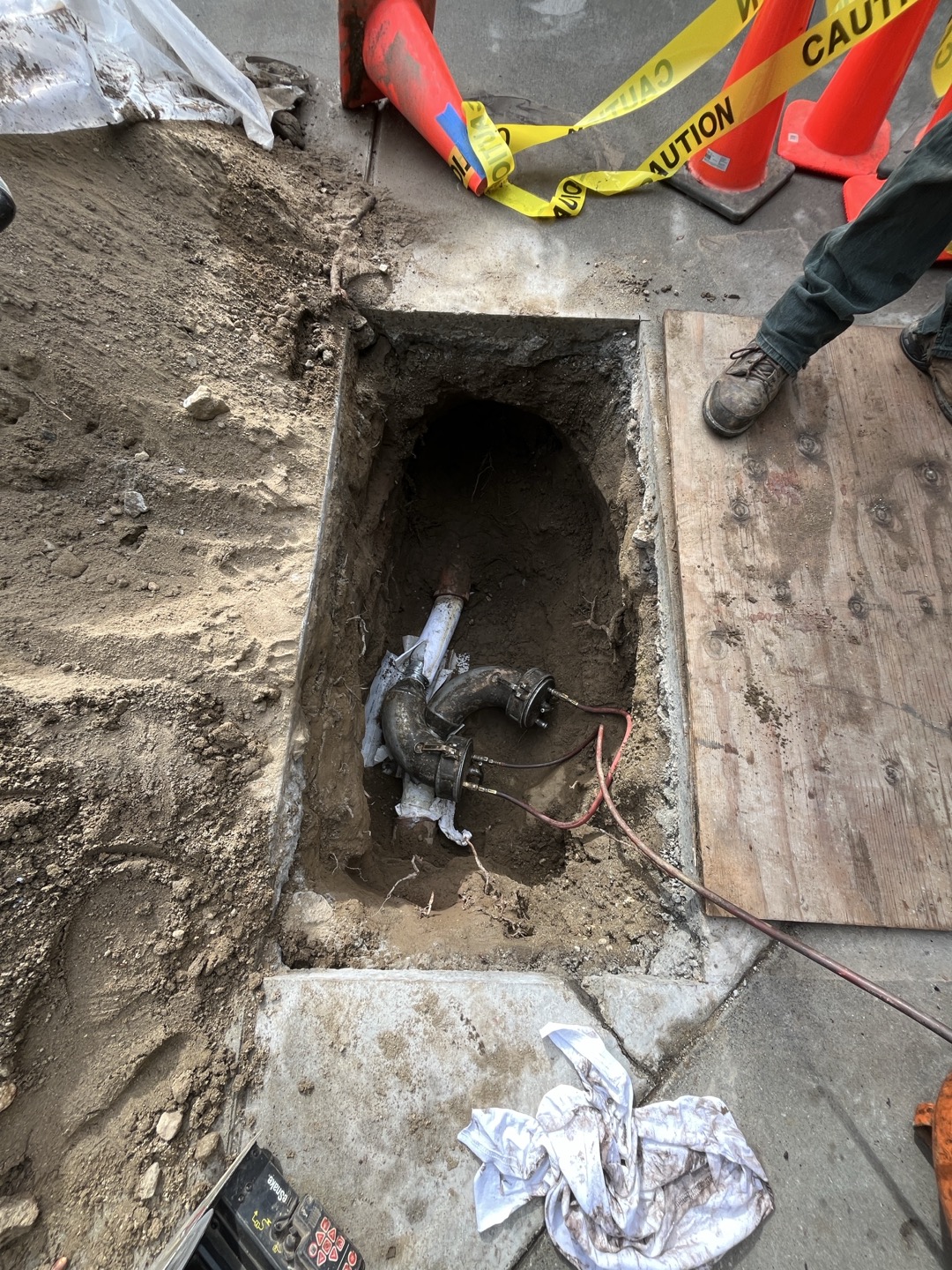 Customer has large root intrusion in sewer main located in front yard under driveway. Recommended performing repair to avoid further clogs. Once repair is performed we can follow up with camera inspection of rest of sewer main to view condition of pipe. Explained if they needed epoxy lining of sewer main from the repair out towards the city sewer they’d be looking at roughly $6,000-7,500. Once repair and camera inspection is performed we can provide more accurate price. 