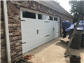 Installing 18'x7' CHI 5250 garage door with new tracks, trim, torsion springs and remotes. Installing LiftMaster 8355W garage door opener. 