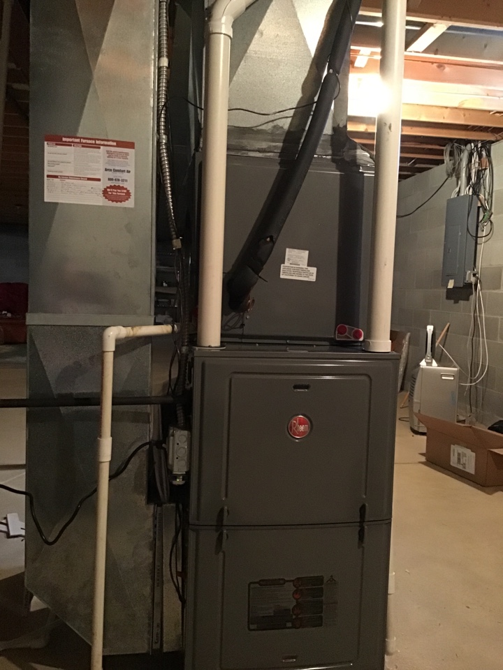 Rheem furnace tuned up 