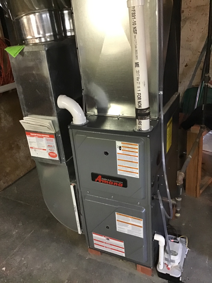 Amana furnace tuned up