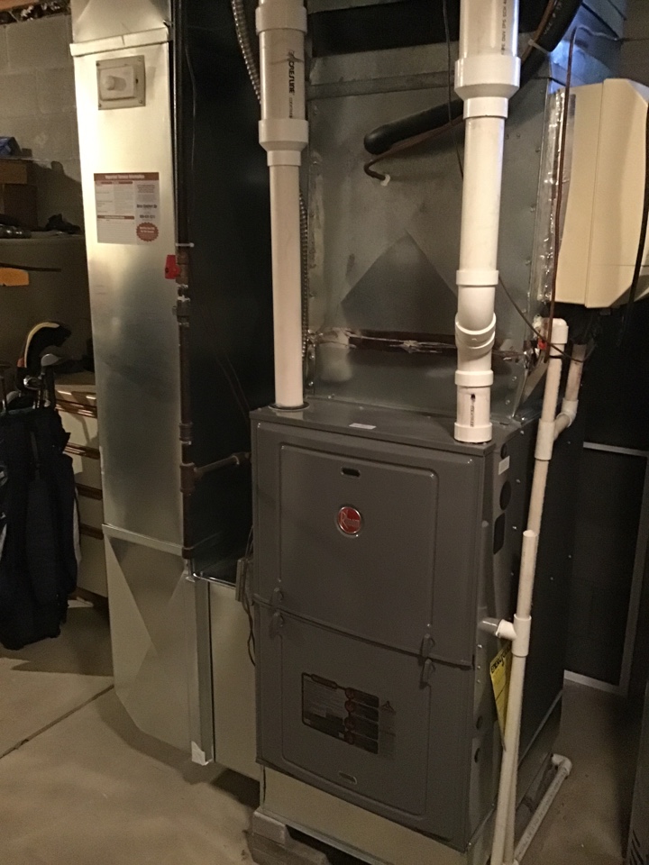 Rheem furnace tuned up