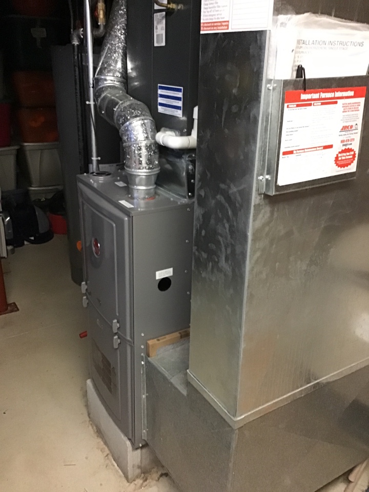 Rheem furnace tuned up