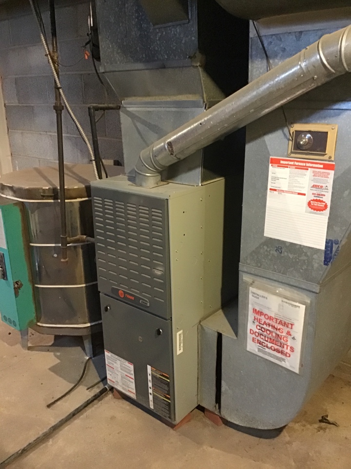 Trane furnace tuned up