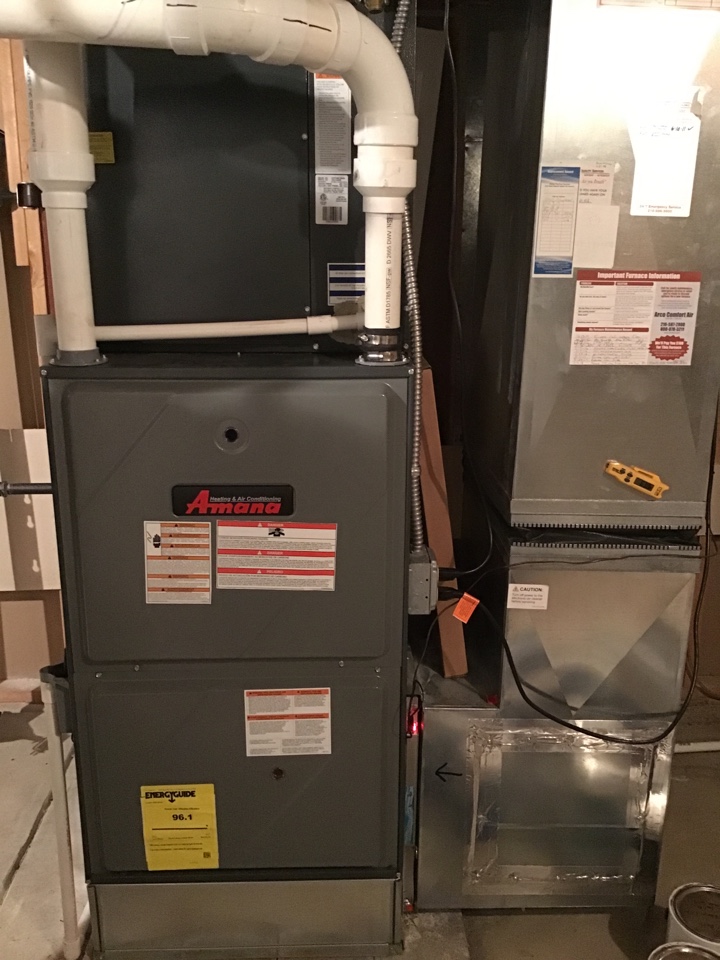 Amana furnace and a/c tuned up