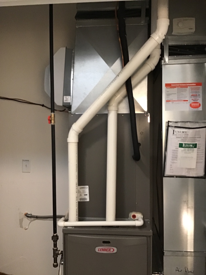 Installed 700M fan powered whole home humidifier 