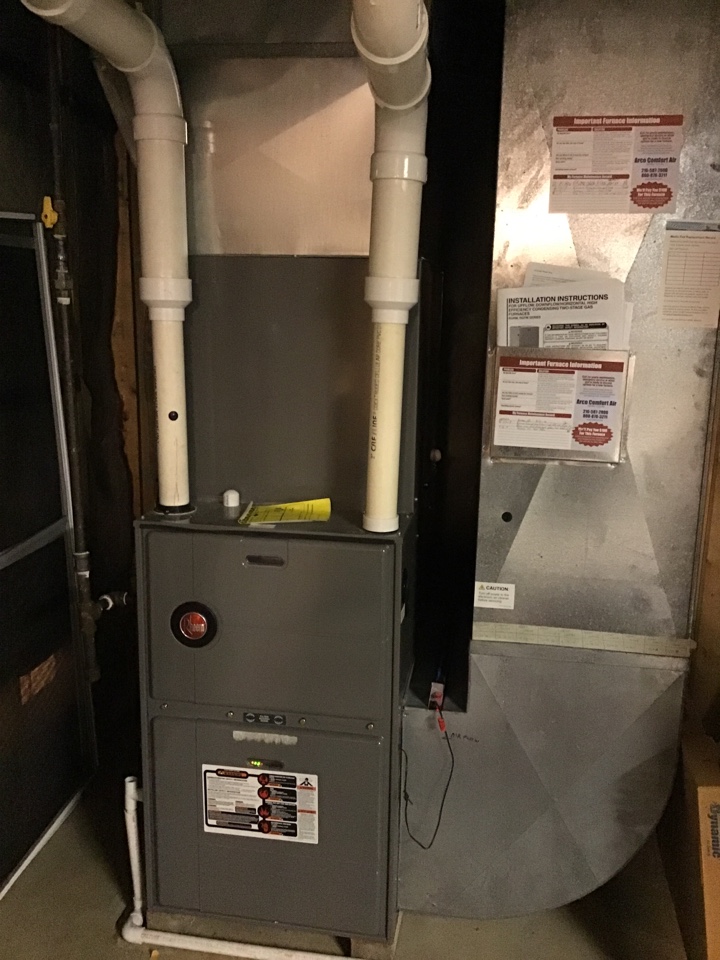 Rheem furnace tuned up, replaced prestine media 