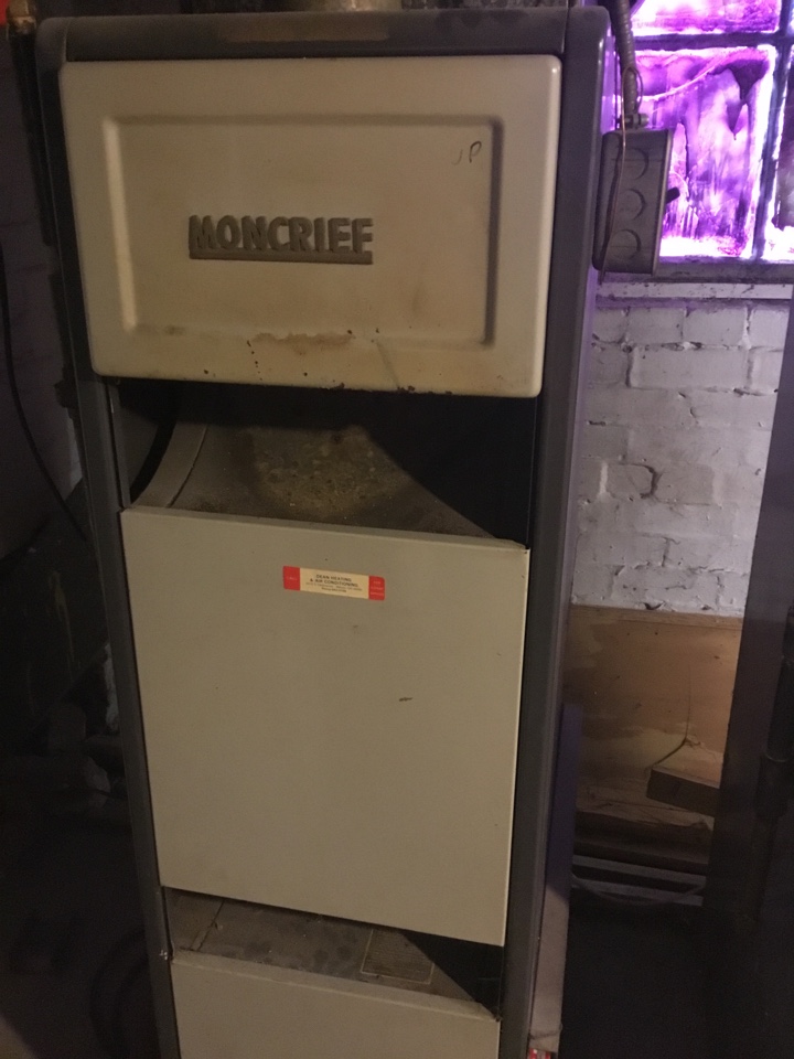 Looking to replace 2 super old,  super inefficient furnaces and a water heater! These are the original Moncrief furnaces.