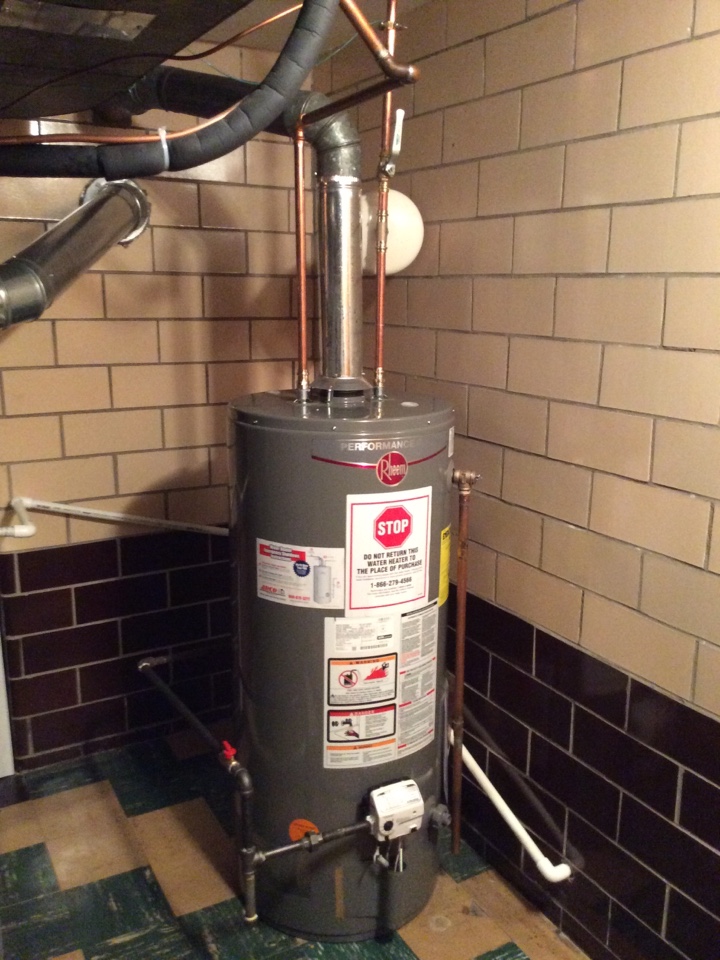 Just got done with this hot water tank installation stay cool everyone have a great weekend 