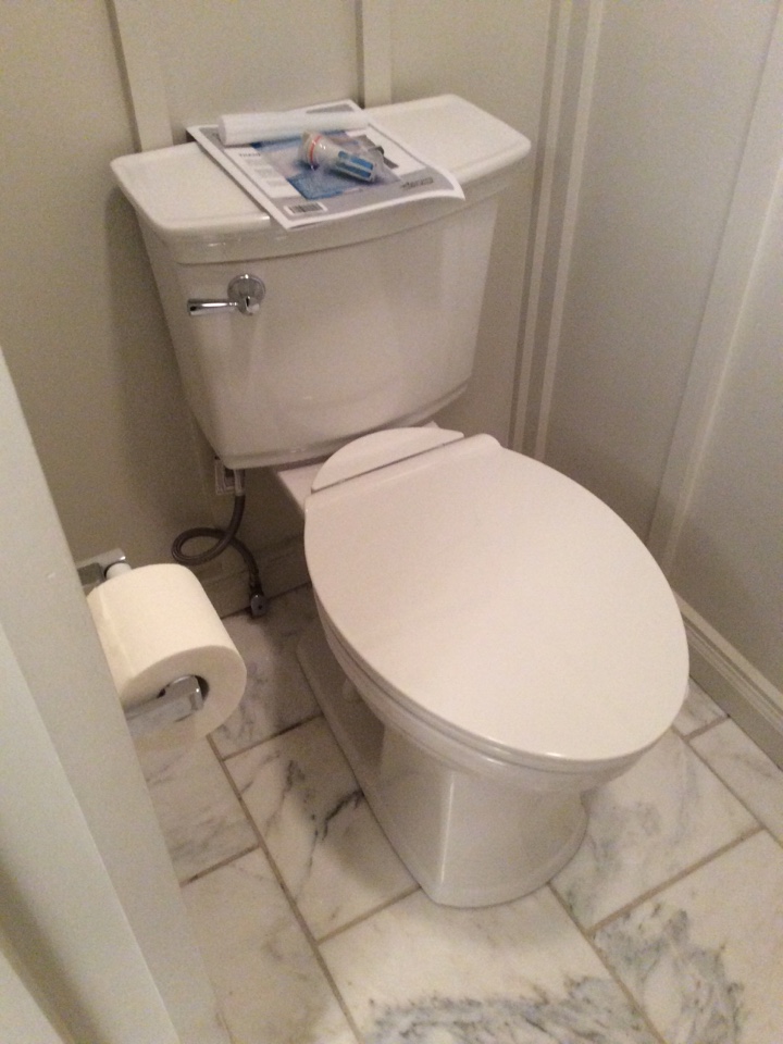 Just got done installing this America’s stander toilet the VorMax plus model here in Streetsboro, looks great 