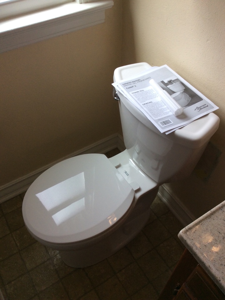 Just got done installing this toilet here in OLMSTEAD falls 