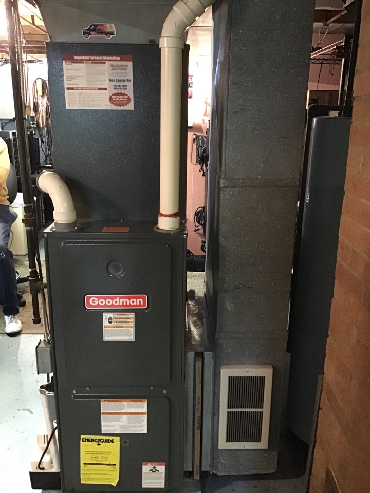 Goodman furnace tuned up ready for winter 
