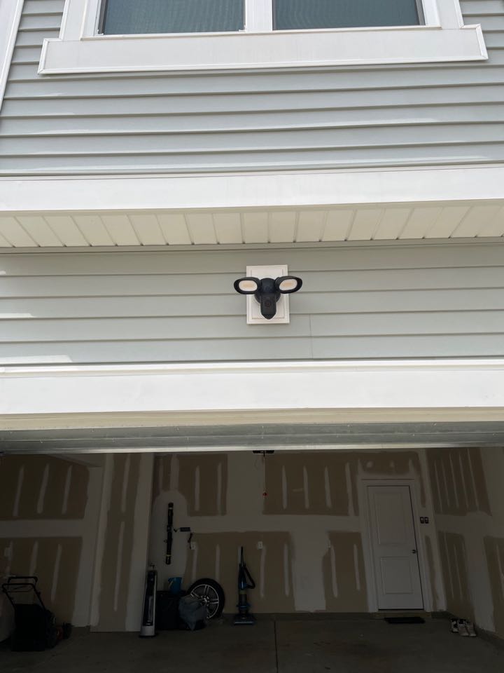 Ms. Carter called us to add a ceiling fan on her rear porch, and a Ring Floodlight over her garage door. We gave her an on-site estimate which she agreed to and The Royal Team got it done in no time! ⚡️ Ms. Carter called us to add a ceiling fan on her rear porch, and a Ring Floodlight over her garage door. We gave her an on-site estimate which she agreed to and The Royal Team got it done in no time! ⚡️