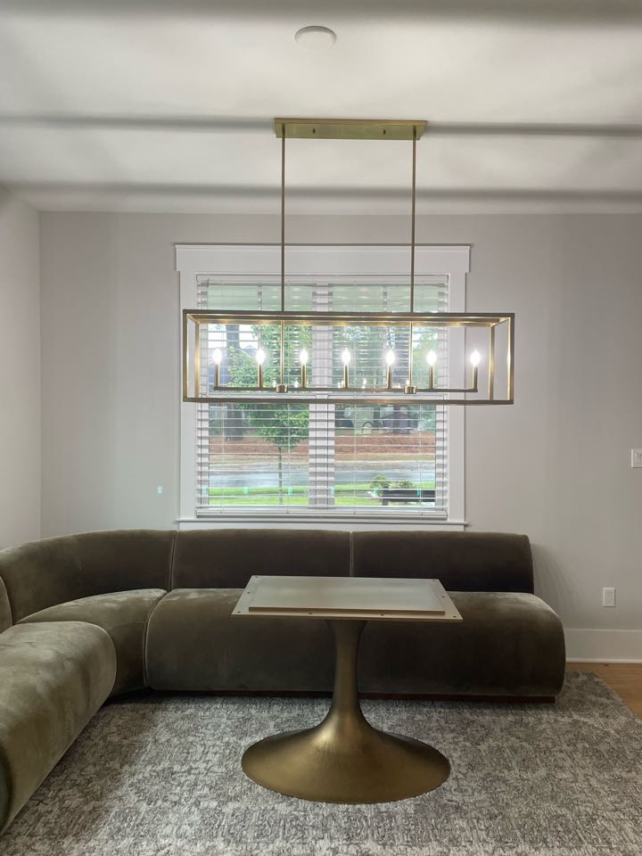 Royal Electric just completed a dining light replacement in Raleigh, NC. This customer wanted his dining light not only replaced, but also moved over about a foot to match the center of his new, bigger table. Call Royal electric today and schedule a free estimate! ⚡️⚡️