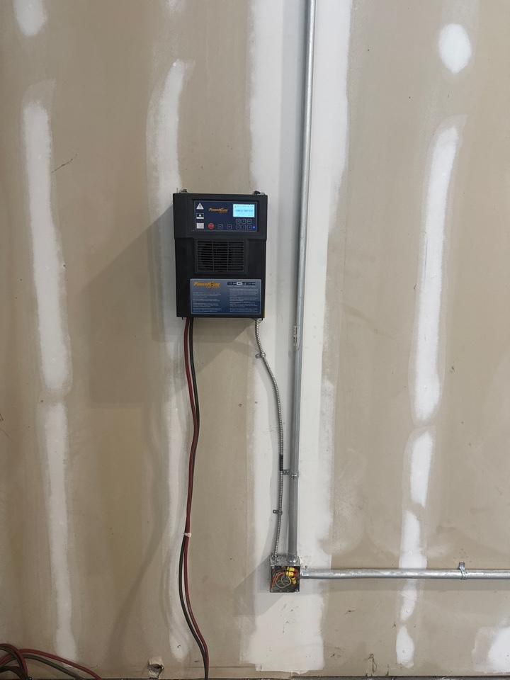 Customer called us out to install a new order picker charger. He also had some damaged outlets due to forklifts. We came out gave an estimate yesterday and did the work the next day! Now this warehouse is ready to be up and running as efficiently as possible! 