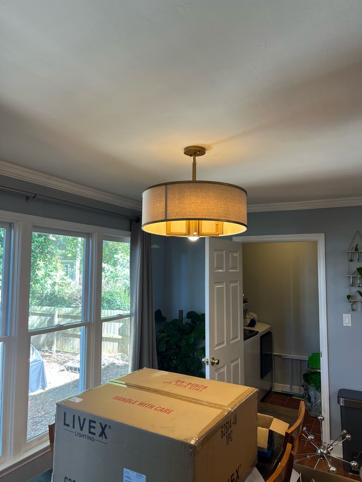 We came out to upgrade a few lighting fixtures for Taylor, we also installed 4 inch wafers throughout her kitchen 🤩 wafer recessed lighting really gives a modern look!  We came out to upgrade a few lighting fixtures for Taylor, we also installed 4 inch wafers throughout her kitchen 🤩 wafer recessed lighting really gives a modern look!