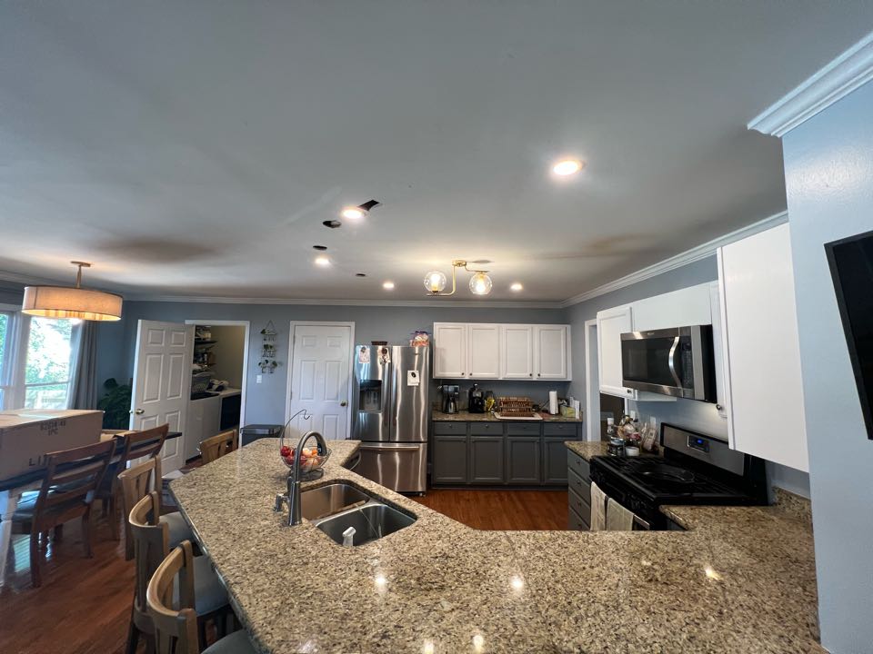 We came out to upgrade a few lighting fixtures for Taylor, we also installed 4 inch wafers throughout her kitchen 🤩 wafer recessed lighting really gives a modern look!  We came out to upgrade a few lighting fixtures for Taylor, we also installed 4 inch wafers throughout her kitchen 🤩 wafer recessed lighting really gives a modern look!