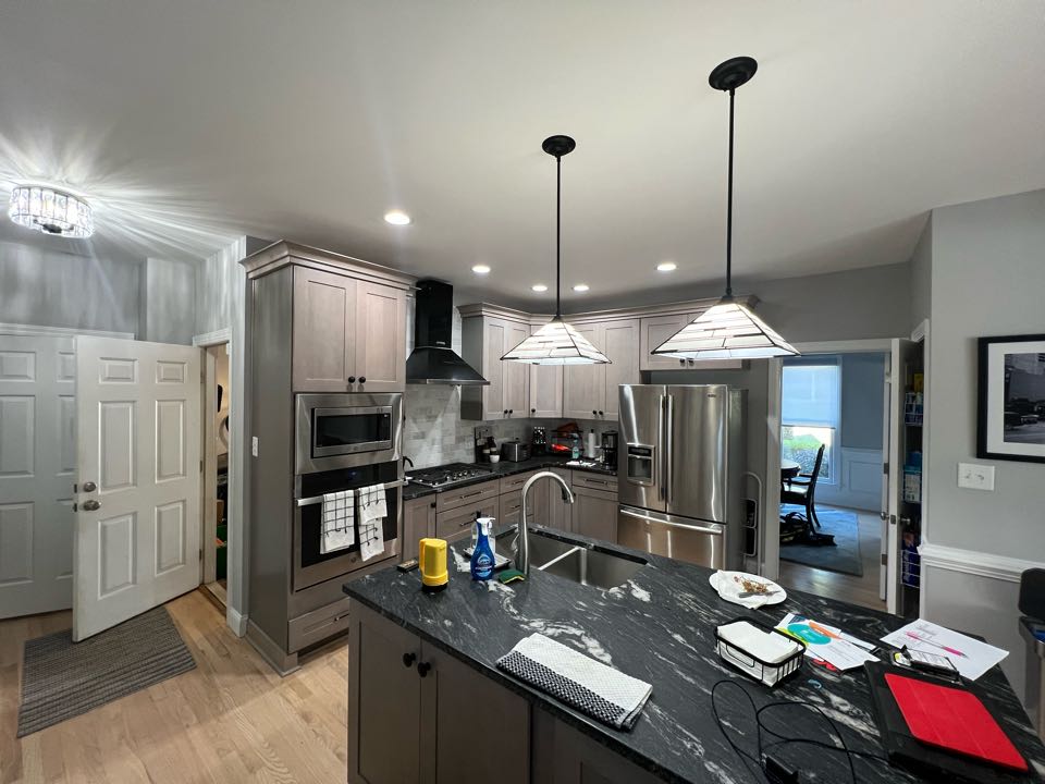 Came out for Susan, she informed us that she had lost power to a couple light fixtures. After a brief diagnosis, we found a loose connection in a junction box behind their oven.  Came out for Susan, she informed us that she had lost power to a couple light fixtures. After a brief diagnosis, we found a loose connection in a junction box behind their oven.