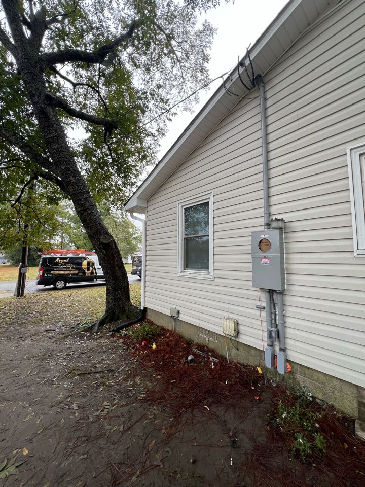 Jordan gave us a call about her electrical service being dated and flagged as a potential hazard. We gave her an estimate last week, she gave us a deposit on the spot and was able to completed today! The power drop and inspection was done the same day, her power was back on the same day. 