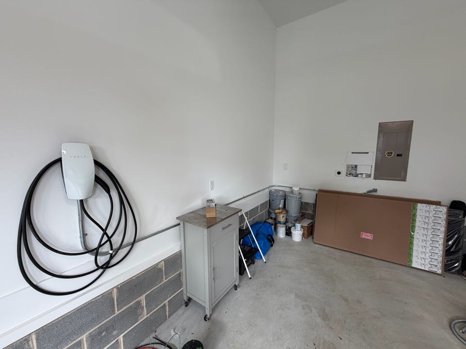 We came out for Shivani to run a dedicated circuit and install an EV Charger! 