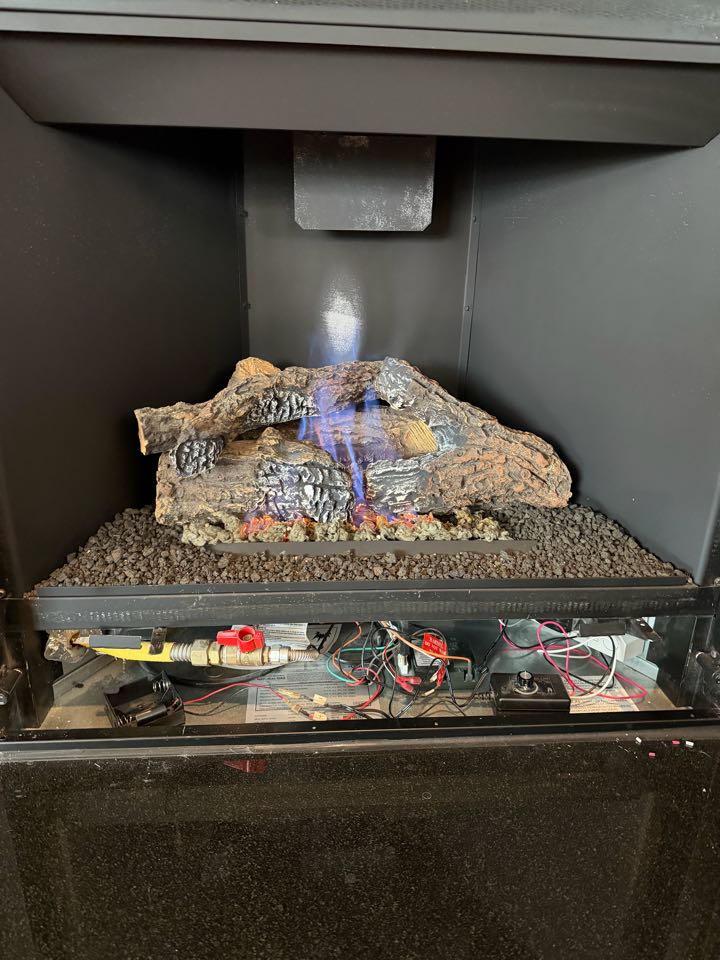 Max Called us out to replace the junction box for his fireplace 🤩 nothing like a warm fire in cold weather! 