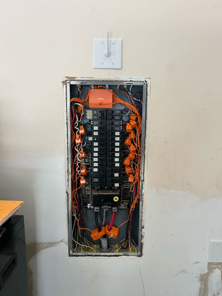 Home Monitor System in Raleigh, We installed a home monitor system so the customer can monitor the power coming into his home and the power getting distributed in his house after installing we helped the customer connect to the system and also made sure everything check out!