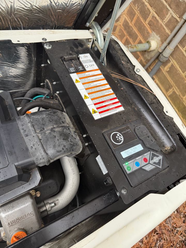 We Came out to fuquay-Varina do a yearly rotational Generac 22kw generator maintenance for Stacy. 