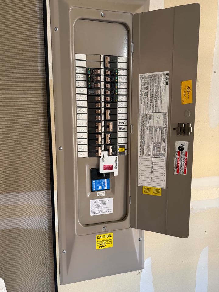 Came Out to Knightdale to install a 50 Amp generator inlet for our customer Damian! 