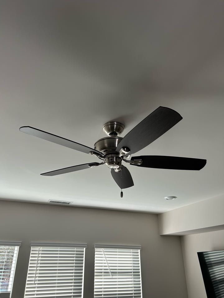 We were called to our customers home in Apex NC, as they wanted us to replaced the old porch lights with ceiling fans, which we needed to install fan rated boxes first after doing so we installed 2 ceiling fan. As well as 2 Coach lights installed by the garage doors, and a new light was added to the pantry. Additionally, dimmers and various light fixtures were installed throughout the home. The project enhanced both the functionality and aesthetics of the living spaces. We were called to our customers home in Apex NC, as they wanted us to replaced the old porch lights with ceiling fans, which we needed to install fan rated boxes first after doing so we installed 2 ceiling fan. As well as 2 Coach lights installed by the garage doors, and a new light was added to the pantry. Additionally, dimmers and various light fixtures were installed throughout the home. The project enhanced both the functionality and aesthetics of the living spaces.