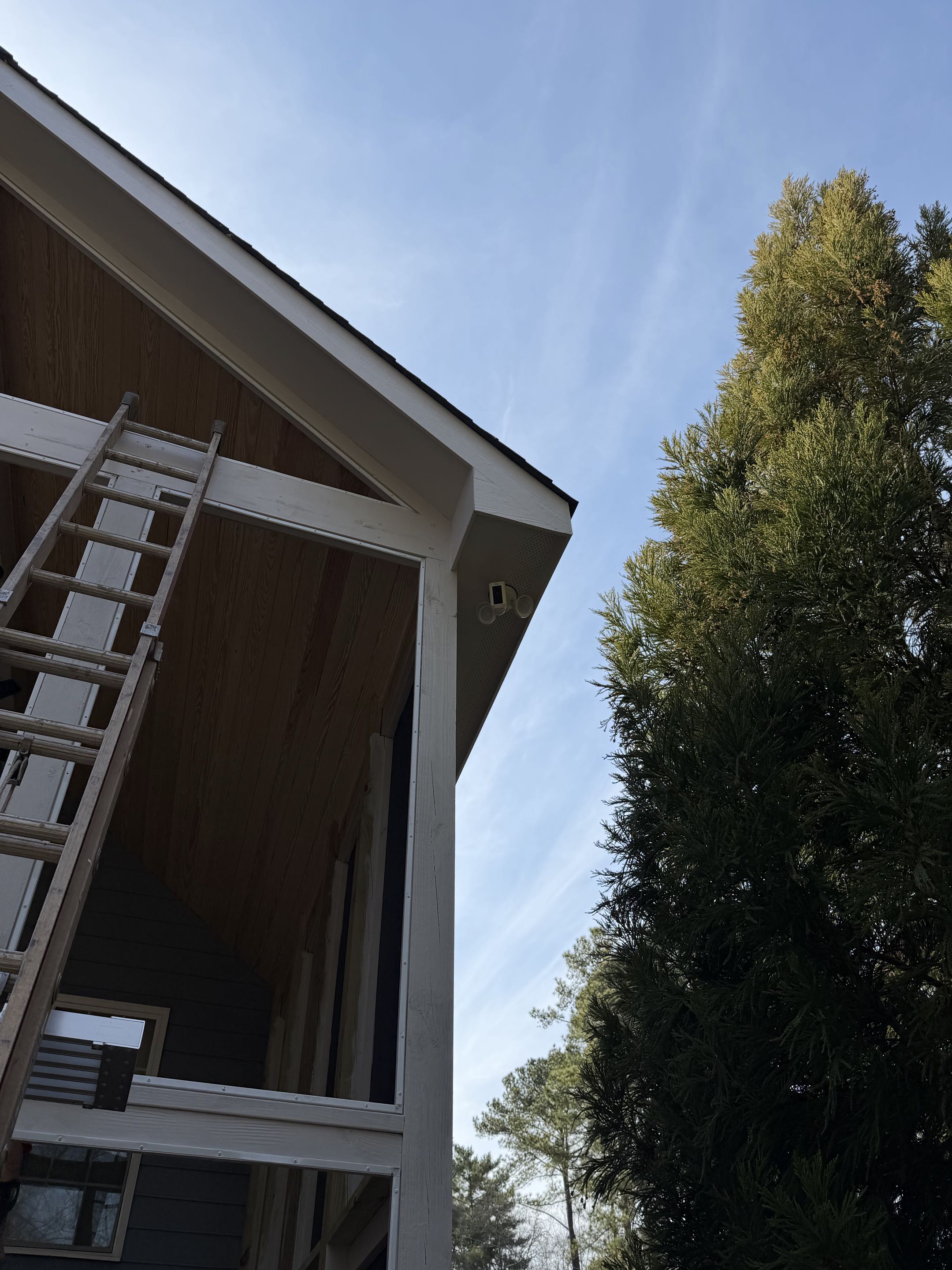 Derrick Jemson with Jemson custom builder choose us, Royal Electric Services to do the electrical for this screened in porch addition! 