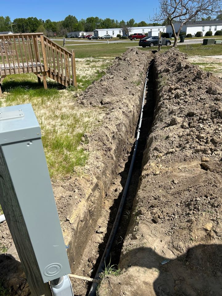 Royal Electric Services was contacted to complete this project, and the job was successfully finished in full with a high level of professionalism and attention to detail. All PVC conduit was carefully installed, with each joint properly cleaned and glued to ensure a strong, long-lasting bond. The conduit was securely strapped and supported throughout the run, resulting in a clean, organized, and code-compliant installation. Our team then pulled conductors through the conduit with precision, ensuring that all wiring remained free from any nicks, cuts, or damage to the insulation. Once the wiring was in place, all terminations were completed at both ends with secure, tight, and properly executed connections to guarantee safe and reliable performance. At Royal Electric Services, we take pride in delivering quality workmanship and dependable results. The project was completed efficiently, and the customer was highly satisfied with the final outcome. Royal Electric Services was contacted to complete this project, and the job was successfully finished in full with a high level of professionalism and attention to detail. All PVC conduit was carefully installed, with each joint properly cleaned and glued to ensure a strong, long-lasting bond. The conduit was securely strapped and supported throughout the run, resulting in a clean, organized, and code-compliant installation. Our team then pulled conductors through the conduit with precision, ensuring that all wiring remained free from any nicks, cuts, or damage to the insulation. Once the wiring was in place, all terminations were completed at both ends with secure, tight, and properly executed connections to guarantee safe and reliable performance. At Royal Electric Services, we take pride in delivering quality workmanship and dependable results. The project was completed efficiently, and the customer was highly satisfied with the final outcome.