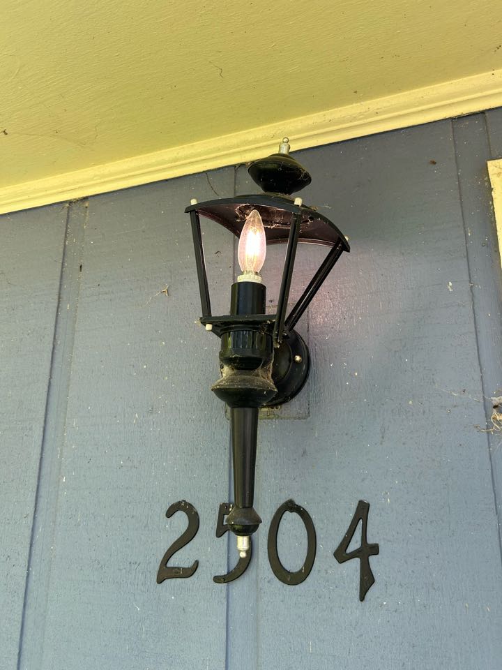 Customer called Royal Electric Services out to their home in the Garner, NC area. To replace a broken exterior coach light. The customer had already provided the new fixture. I removed the damaged light, inspected the existing wiring and electrical box to make sure everything was in good condition, and verified all connections were safe and secure. I then installed the new coach light, made all proper electrical connections, and applied silicone around the fixture to help protect against moisture and weather exposure. After installation, I tested the light to confirm it was operating properly and cleaned up the work area before leaving. Customer was extremely satisfied with the results. 