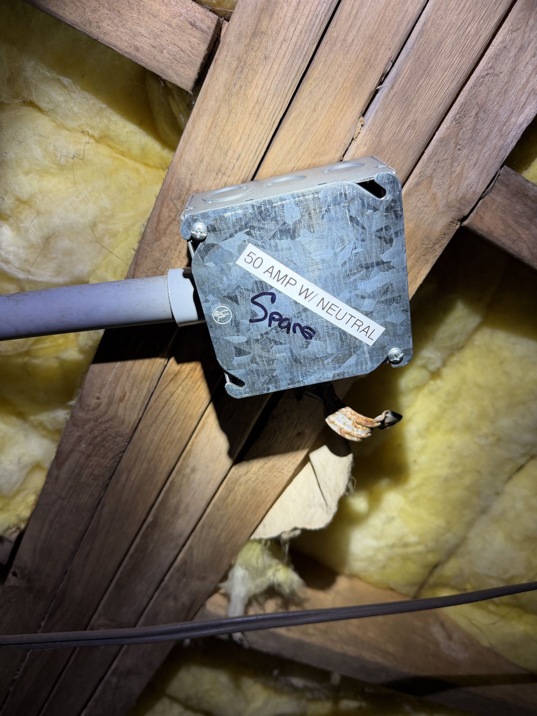 Larry called the Royal Electric Team out to his home in Raleigh to remove a hot tub circuit that wasn’t in use anymore. We left it in the crawlspace as a spare for future use! Larry called the Royal Electric Team out to his home in Raleigh to remove a hot tub circuit that wasn’t in use anymore. We left it in the crawlspace as a spare for future use!