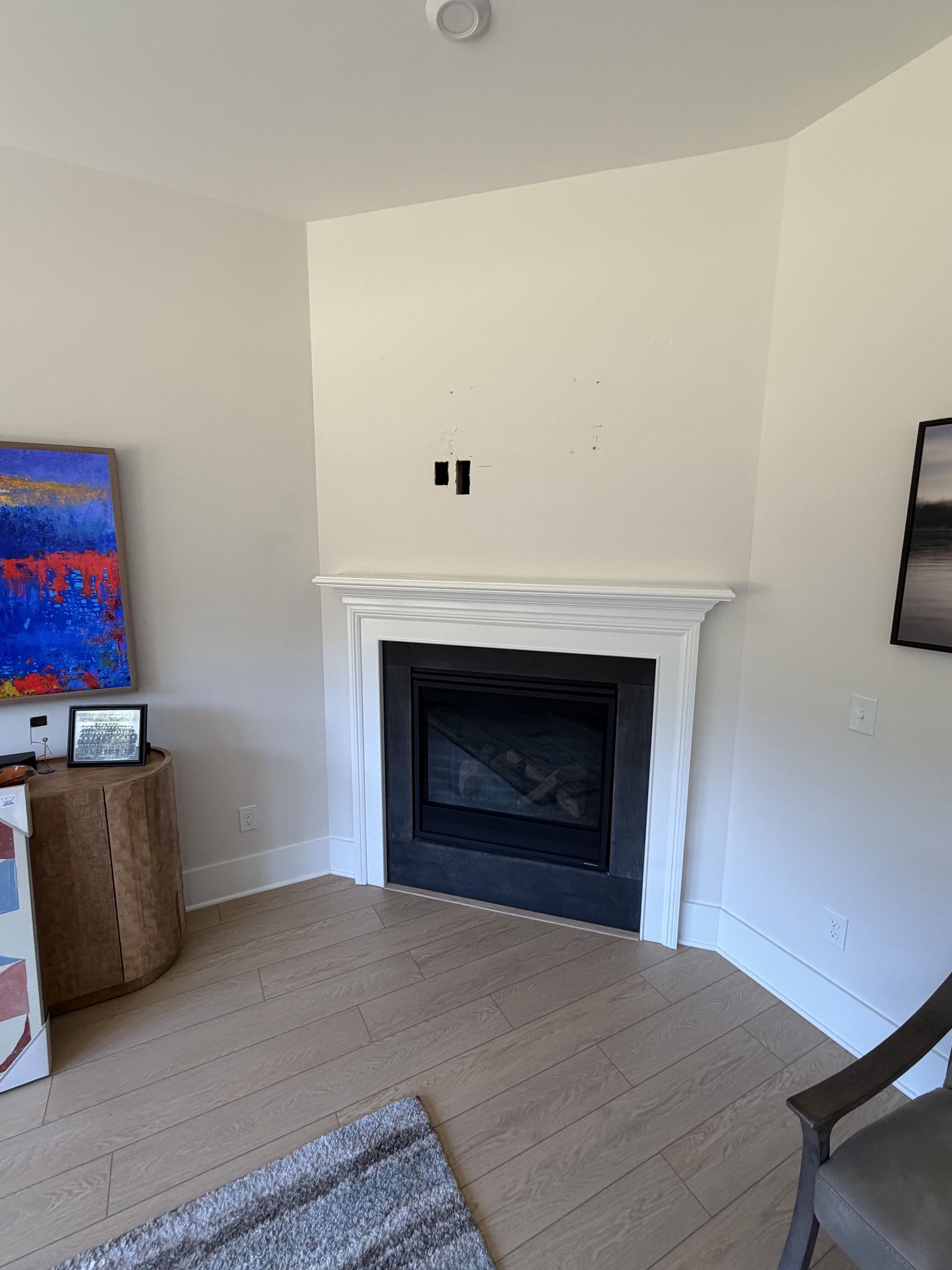 Adrianna Called the Royal electric team out to her home in Raleigh to remove an outlet so she can add stone above her fireplace! 