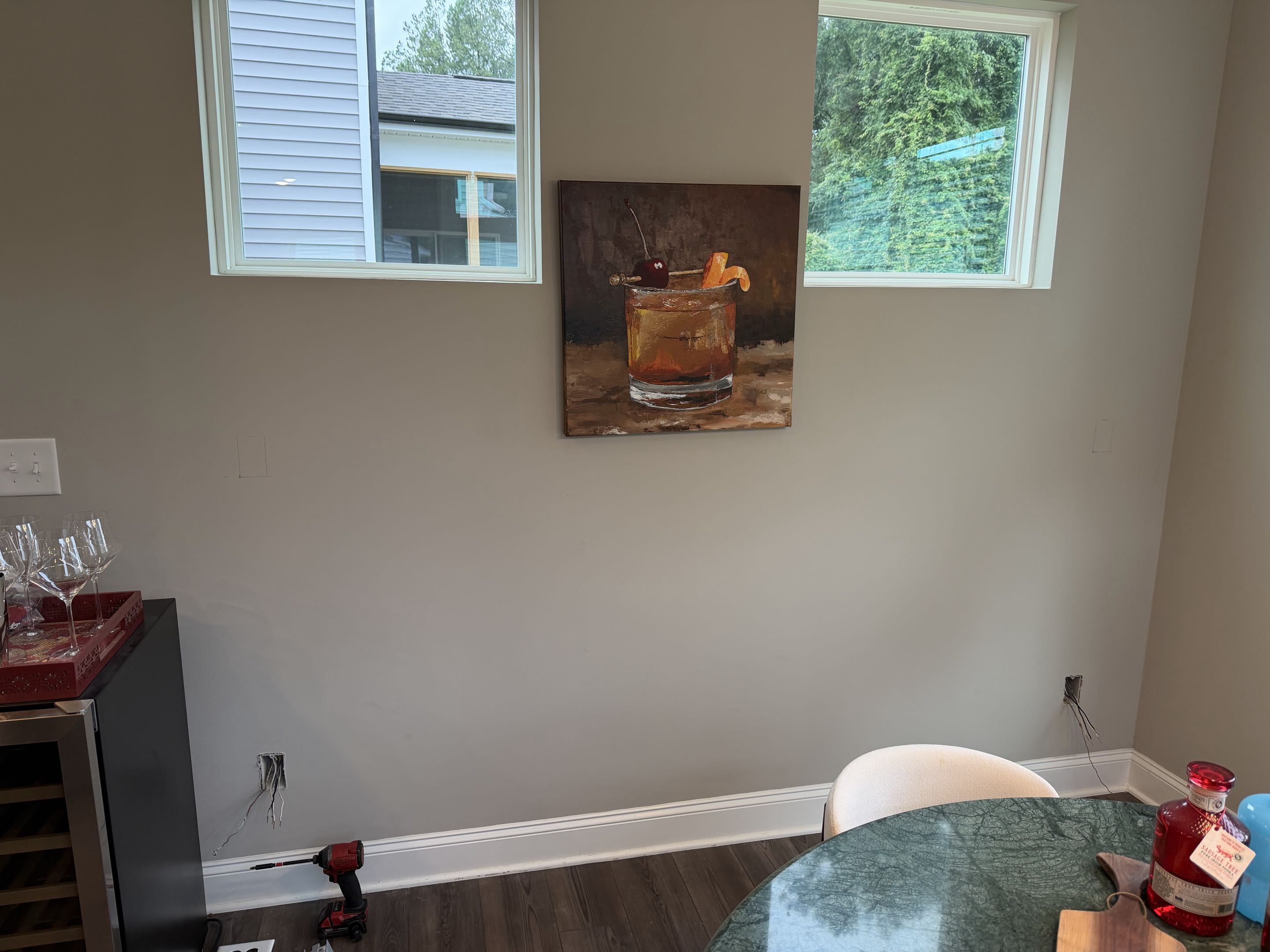Mark Called the Royal Electric Team to install Two additional outlets off of an existing circuit in his dining room! Mark Called the Royal Electric Team to install Two additional outlets off of an existing circuit in his dining room!