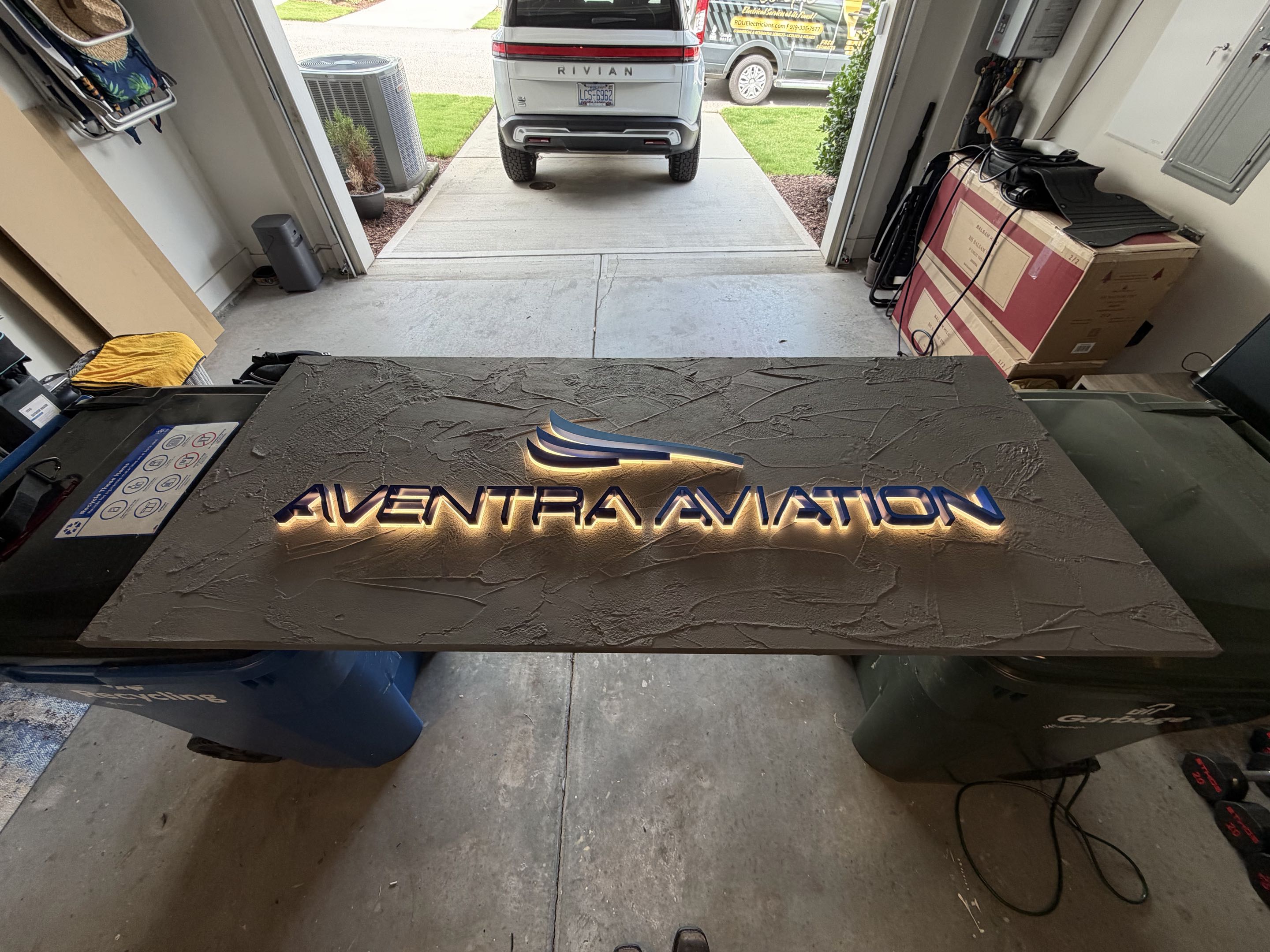 Henry called the Royal Electric crew to complete a wiring configuration for his sign! Check him out for Ariel tours in Raleigh! Henry called the Royal Electric crew to complete a wiring configuration for his sign! Check him out for Ariel tours in Raleigh!