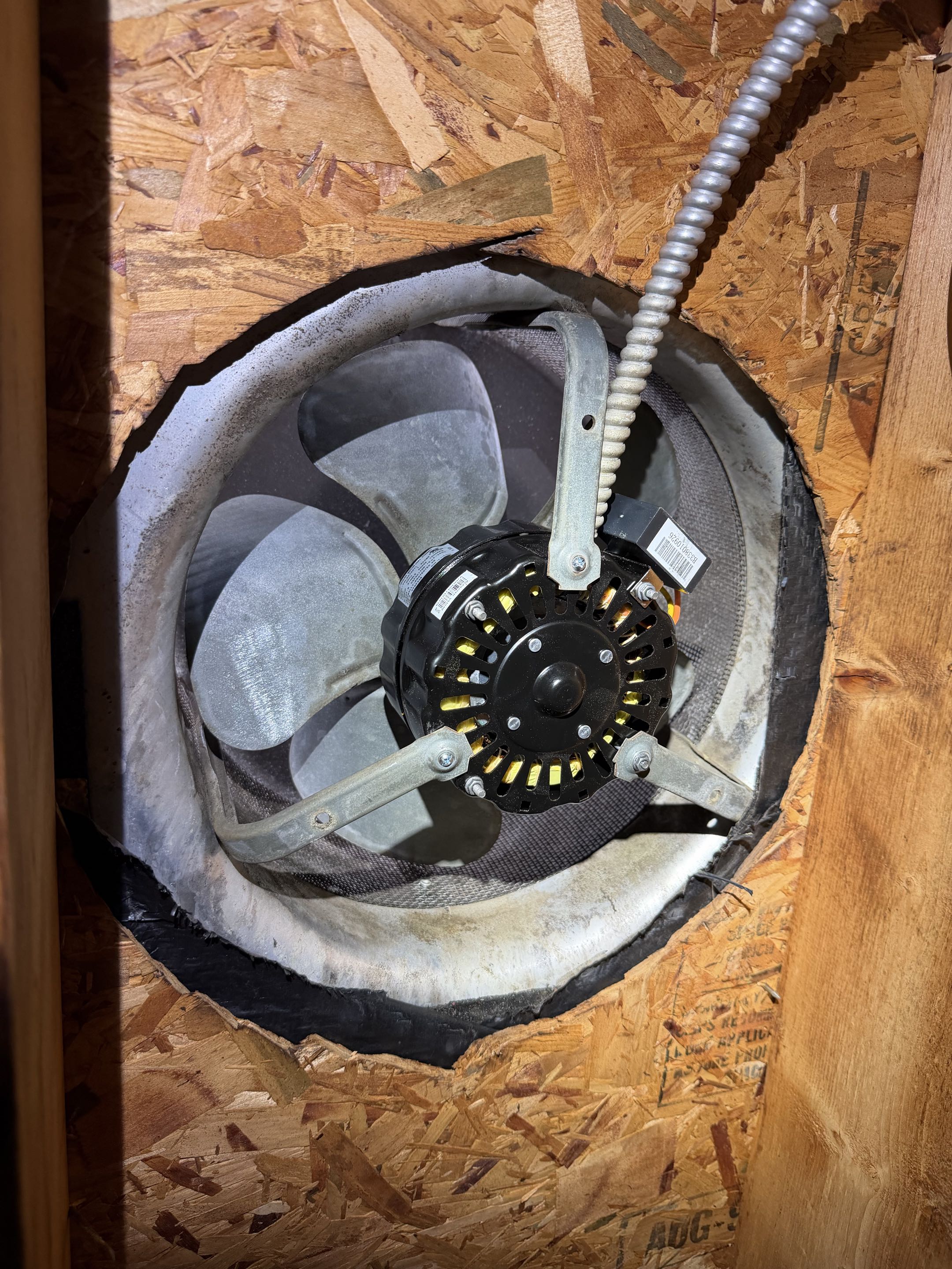 Justin Called the Royal Electric Crew to replace two of his attic fan motors! 