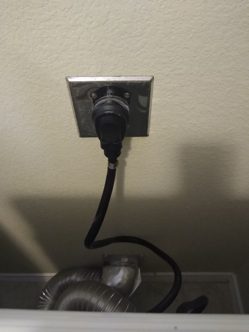 Replaced dryer cord 