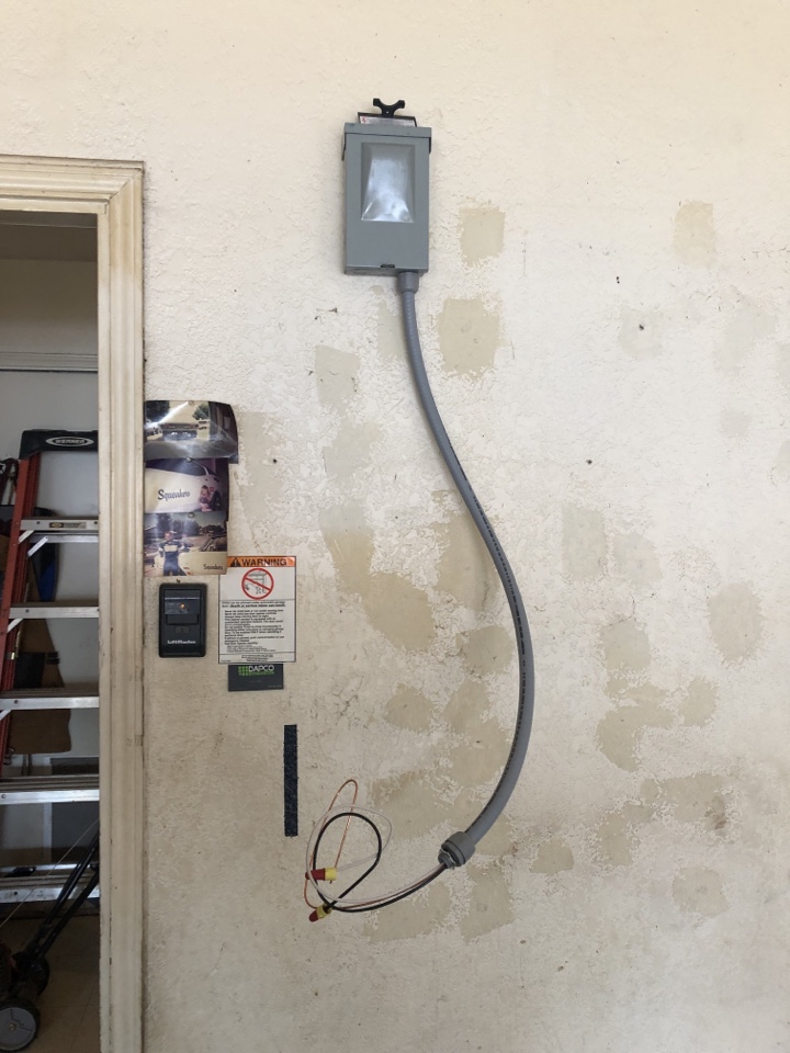 Relocate circuit for water heater in Crowley 