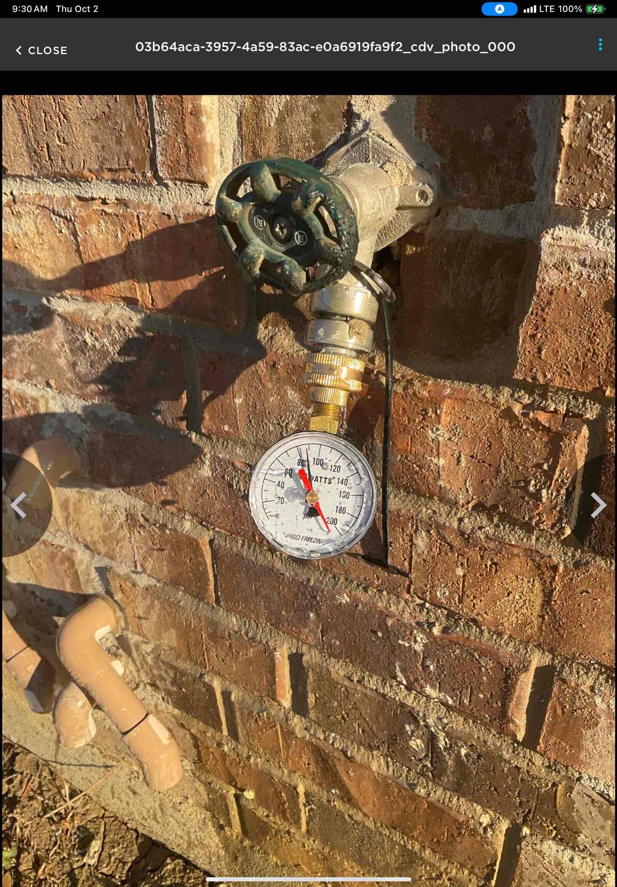 Arrived on site , tenet was onsite, he let me inside the home and I spoke to him about the issues he’s been having.
Checked garage and found access panel with shutoff and prv in wall.
Tested pressure to home it was about 89-90psi meaning the prv has failed.
Wrote up 2 solutions however was unable to reach homeowner, emailed pictures and invoice.
Called customer and spoke with him about pricing. He did let me know he is going to call out a different company today to get a quote. I did explain our apples to apples price match.
Also explained that if he calls someone out, it needs to be a licensed plumber not a handyman. As only plumbers are allowed to work on any type of plumbing in the state of Texas and carry insurance. Arrived on site , tenet was onsite, he let me inside the home and I spoke to him about the issues he’s been having.
Checked garage and found access panel with shutoff and prv in wall.
Tested pressure to home it was about 89-90psi meaning the prv has failed.
Wrote up 2 solutions however was unable to reach homeowner, emailed pictures and invoice.
Called customer and spoke with him about pricing. He did let me know he is going to call out a different company today to get a quote. I did explain our apples to apples price match.
Also explained that if he calls someone out, it needs to be a licensed plumber not a handyman. As only plumbers are allowed to work on any type of plumbing in the state of Texas and carry insurance.