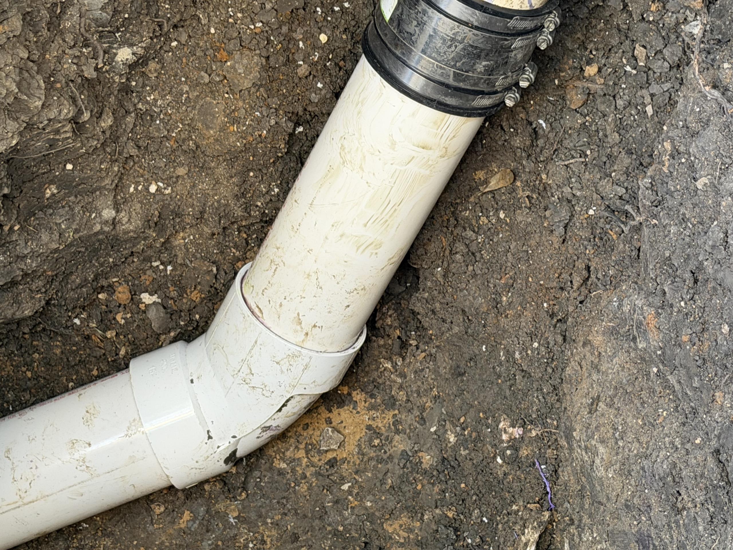 - Attempted drain clear on main drain due to stoppage, also ran camera to inspect main drainage and check for any issues.
** if issues are found solutions will be given for repair **
Was unable to clear drain w cable , went to shop and got bigger machine, ran bigger machine was still unable so I ran camera and pushed until stopped, recommend spot repair and camera to check for bigger / additional issues. 
- Preform spot repair on small section of drainage piping near tree ( up to 4 1/2ft deep )
 - cannot see piping past located spot in yard , however will camera further to check for any additional issues -
- price includes cutting out section of pipe pulling out roots if possible and installing cleanout towards city for testing and accessibility -
** if additional issues are found pricing will be given **
** 5yr warranty ** permit and inspection included **
Excavated to cut out root extrusion and repair. Installed new city cleanout. 5 year warranty. Paid with card/good leap. Jo - Attempted drain clear on main drain due to stoppage, also ran camera to inspect main drainage and check for any issues.
** if issues are found solutions will be given for repair **
Was unable to clear drain w cable , went to shop and got bigger machine, ran bigger machine was still unable so I ran camera and pushed until stopped, recommend spot repair and camera to check for bigger / additional issues. 
- Preform spot repair on small section of drainage piping near tree ( up to 4 1/2ft deep )
 - cannot see piping past located spot in yard , however will camera further to check for any additional issues -
- price includes cutting out section of pipe pulling out roots if possible and installing cleanout towards city for testing and accessibility -
** if additional issues are found pricing will be given **
** 5yr warranty ** permit and inspection included **
Excavated to cut out root extrusion and repair. Installed new city cleanout. 5 year warranty. Paid with card/good leap. Jo