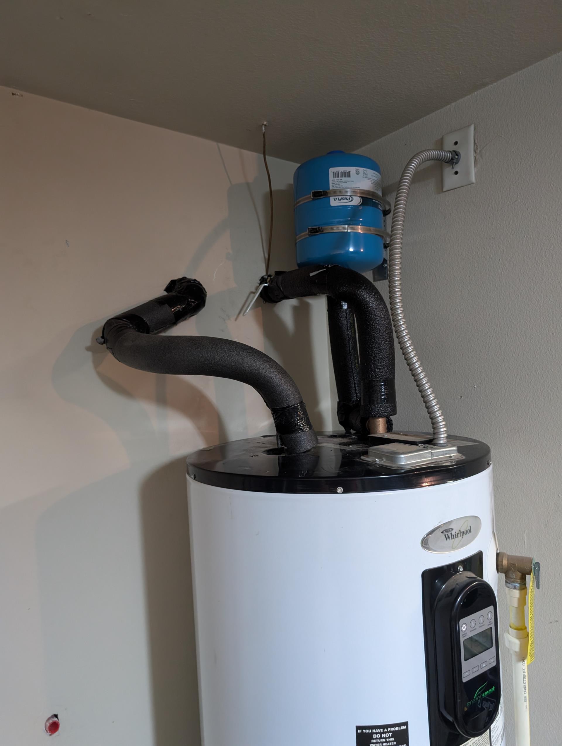 - Excavate whole home shutoff box.

- Replace shutoff valve and prv due to age and condition, install all new fittings and piping in hole.

- Replace water heater expansion tank ( 2gal )
 - also fix t&p code issues free ( $400 value )

- Test work and check for leaks / backfill ( install new valve box and pea gravel )

** 5yr warranty on work ** permit and inspection included ** vip plan 1yr

We will be removing the old water heater shut off and installing new for free on the other side of expansion tank as you cannot shut off water to expansion tank also will be dropping TMP pan due to TMP discharge line being completely three-quarter pex.