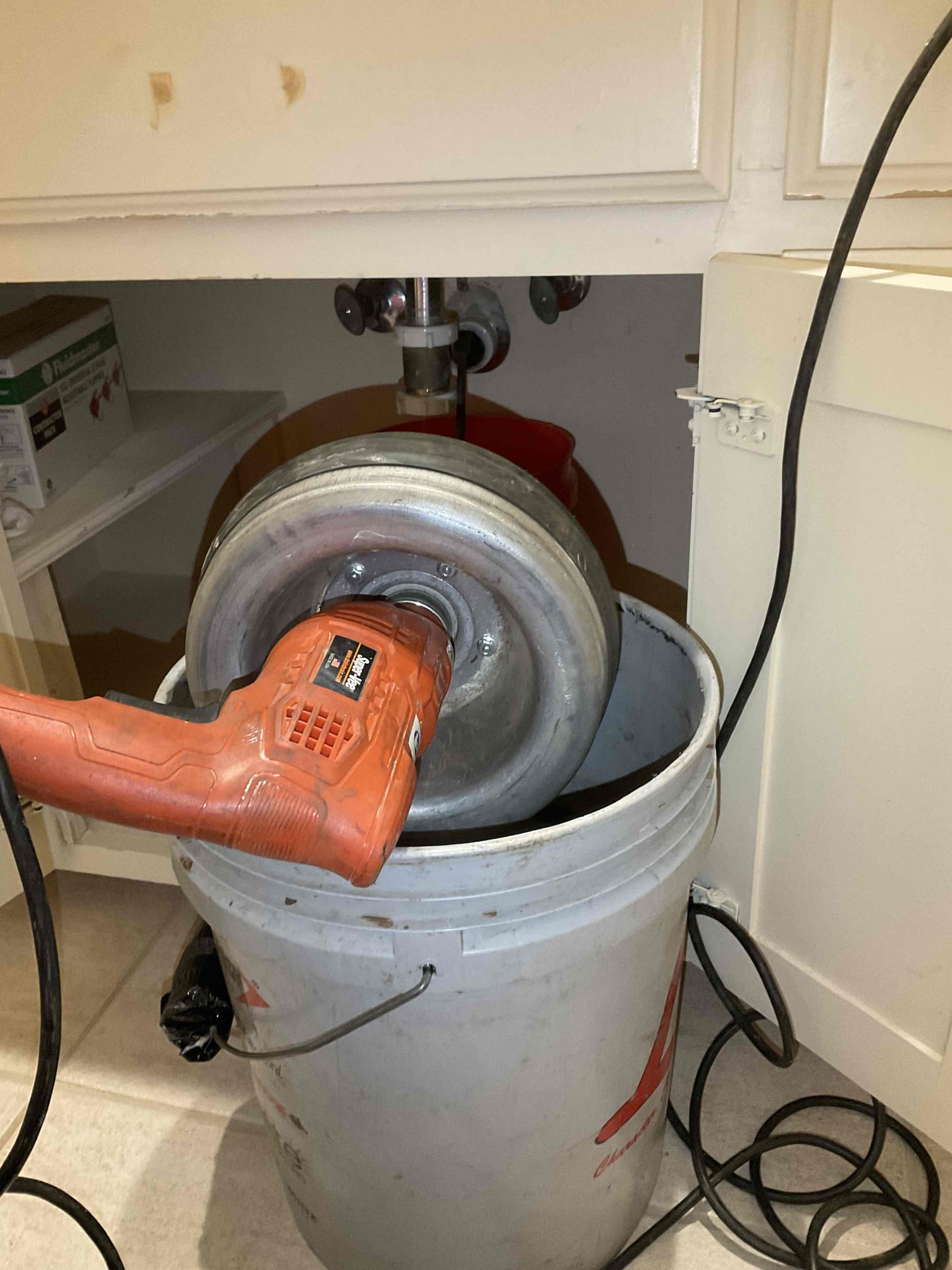 - Preform drain clear on upstairs sink due to clog.

 ** no warranty on drain clears **

** successfully, clear drain and tested multiple times showed homeowner and he has satisfied ** also ran camera on main drain under home and yard, did not see any issues at all. Showed homeowner all of my findings.

Left estimate for widespread replacement and angle stop replacement