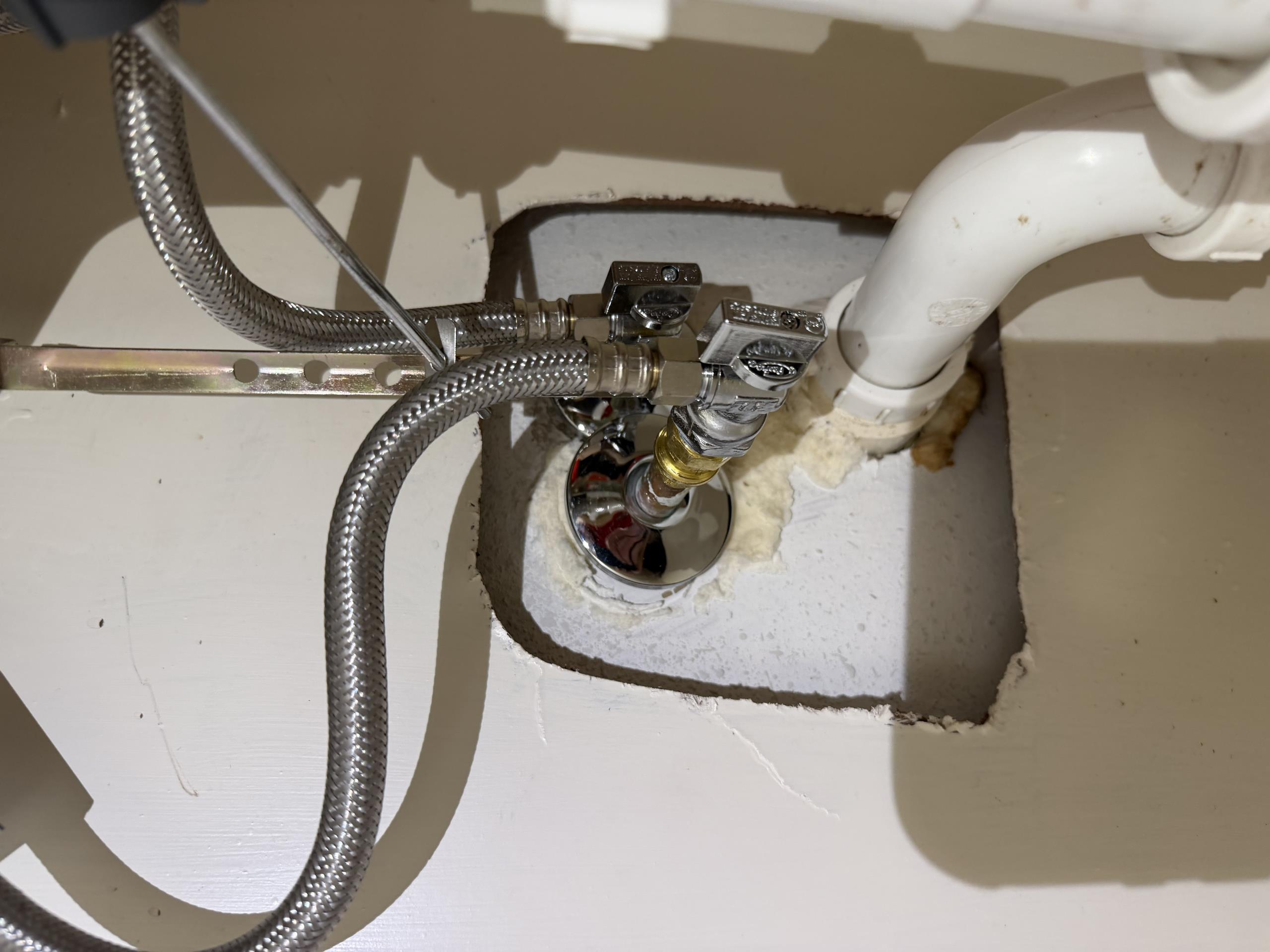 - Replace 19yr old electric wh w new premium state unit ( 12yr warranty )
 - replace all connections to unit w new
 - install flood stop automatic shutoff valve battery powered 
 - remove dryer plug and install new whip for water heater

- Replace x10 old angle stops w new 1/4 turn valves due to age and condition ( new supply lines free )

- Replace cartridge for master shower due to harness to turn ( age )

- Install x3 vacuum breakers free

** 5yr warranty on work ** permit  and inspection included **


Electrical: 
Removed the existing dryer outlet and installed a proper disconnect for the water heater with liquidtight conduit between.

Installed new 50 gallon state electric water heater with warranty extension kit. Installed new pan, pan drain, and flood stop device. Installed hot and cold water shut off valves for water heater. Installed new vacuum breakers on all hose bibs. *will return tomorrow 10/7 to complete remaining work inside home.*

Installed new emergency water shut off