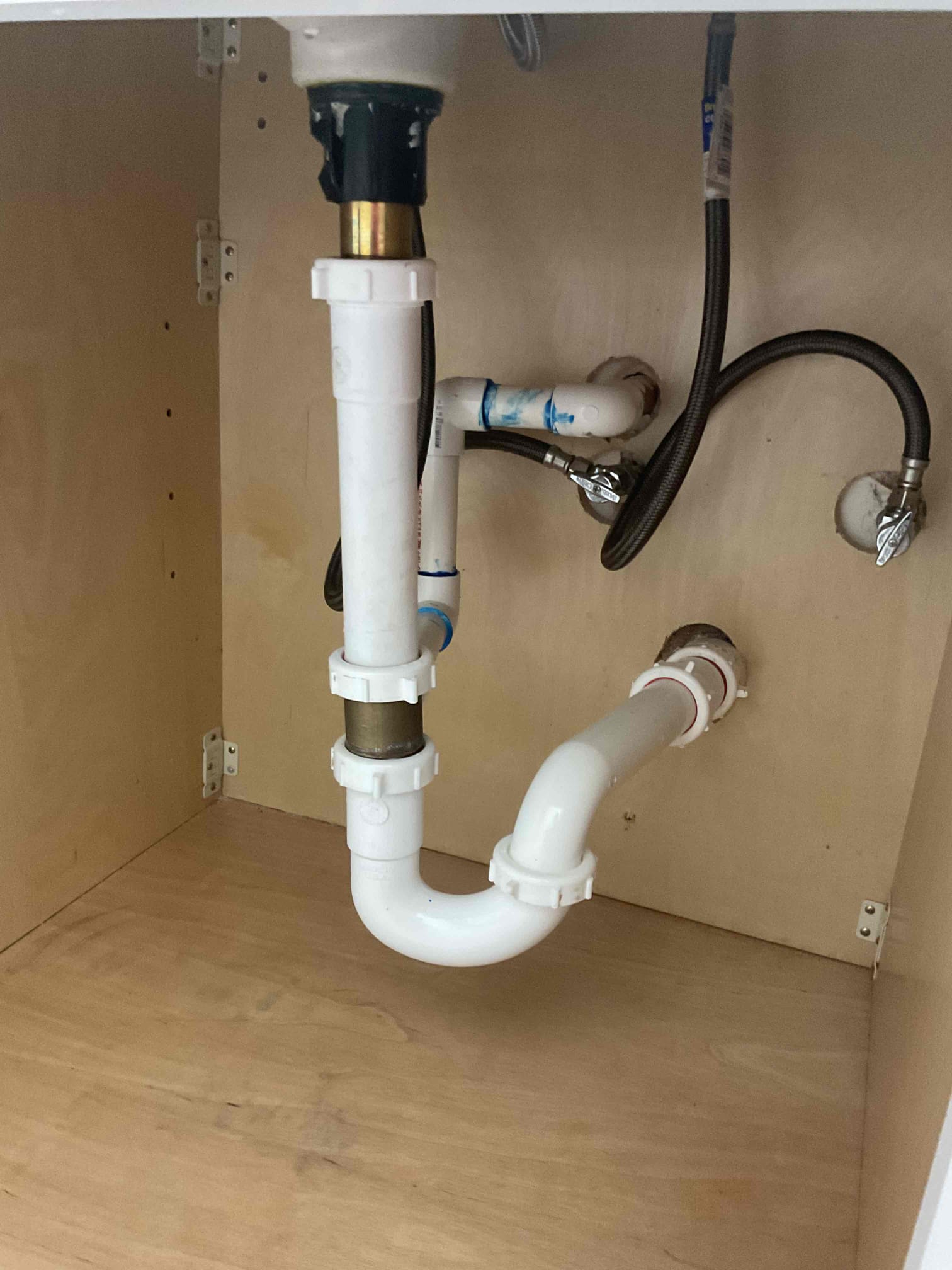 Disconnected p trap under vanity sink in upstairs bathroom. Reassembled ptrap and tested for leaks. Flow has been restored. No warranty for drain clears. Advised customer about drain treatment,  Disconnected p trap under vanity sink in upstairs bathroom. Reassembled ptrap and tested for leaks. Flow has been restored. No warranty for drain clears. Advised customer about drain treatment,