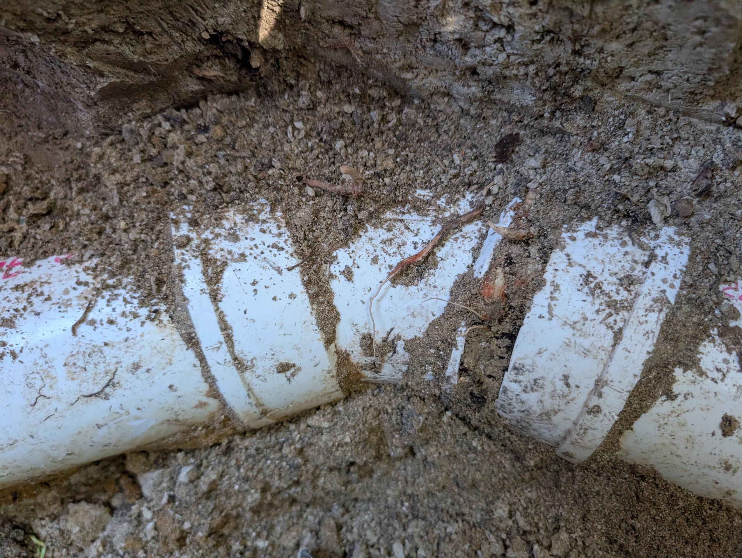 - Attempt to restore flow to main sewer on home due to complete stoppage 

** if there are issues in piping additional diagnostic may be required **
Preform a jetting on sewer yard line to restore flow to system and get better view of issue with camera.

performed jetting and camera line after.

Preform sewer repair in front yard where marked after camera inspection.
 - dig up to 3 1/2ft deep to get around and under piping.
 - cut out bad section of piping ( up to 3ft )
 - install new section of piping
 - backfill as best as possible.

** 5yr warranty on work **